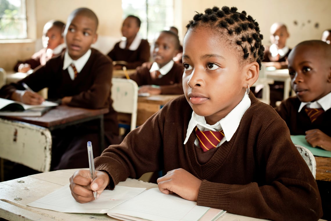 African School Children in the Classroom