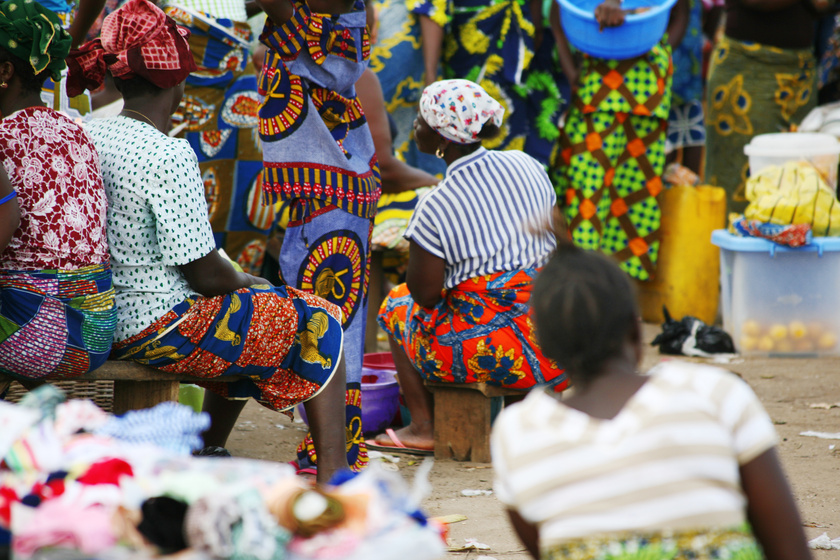 african market scene